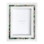 Rainbow Mother of Pearl White Marble Picture Frame 5x7