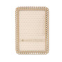 Gold Metal Picture Frame - Eternity Rings - 4" x 6"