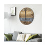 American Art Decor Oversized Wood Farmhouse Wall Clock