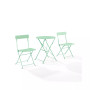 Karlee 3 Piece Indoor Outdoor Metal Bistro Set