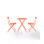Karlee 3 Piece Indoor Outdoor Metal Bistro Set