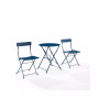 Karlee 3 Piece Indoor Outdoor Metal Bistro Set