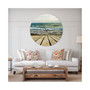Designart Oversized Coastal Round Metal Wall Clock - 36 x 36