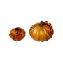 Striped Short Pumpkin, Set of 2