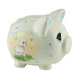 Jesus Loves Me Blue Ceramic Bank