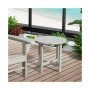 All-Weather Outdoor Patio Round Poly Adirondack Side Table