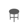 All-Weather Outdoor Patio Round Poly Adirondack Side Table