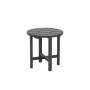 All-Weather Outdoor Patio Round Poly Adirondack Side Table