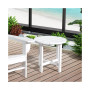 All-Weather Outdoor Patio Round Poly Adirondack Side Table