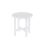 All-Weather Outdoor Patio Round Poly Adirondack Side Table