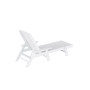 3 Pieces Set Poly Adirondack Outdoor Chaise Lounges with Side Table