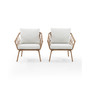 Juniper 2 Piece Indoor Outdoor Wicker Armchair Set
