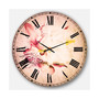 Floral Oversized Round Metal Wall Clock - 36 x 36