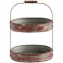 Two-Tier Red Tray