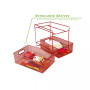 2 Tier Storage Basket Organizer