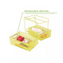 2 Tier Storage Basket Organizer