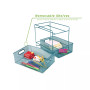 2 Tier Storage Basket Organizer