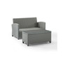 Bradenton 2 Piece Outdoor Wicker Chat Set