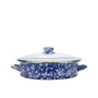 Cobalt Swirl Enamelware Collection 8 Quart Saute Pan