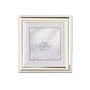 Metal Picture Frame Silver-Plate with Delicate Beading - 5" x 5"