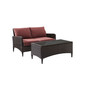 Kiawah 2 Piece Outdoor Wicker Chat Set