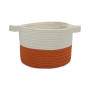 13" x 9" 2-Tone Strap Storage Basket