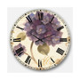 Floral Cottage Oversized Metal Wall Clock - 36 x 36