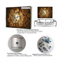 Oversized Eclectic Metal Wall Clock