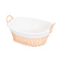 Willow Laundry Hamper Basket with Liner and Side Handles