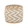Zee Basket, Natural and White