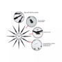 Sunburst Wall Clock