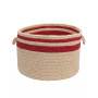 Cabin Stripe Braided Storage Basket