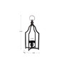 Modern Farmhouse Lantern, 16.50"