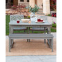 4 Piece Extendable Outdoor Patio Dining Set