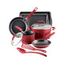 Classic Brights 10-Piece Porcelain Enamel Nonstick Cookware Set