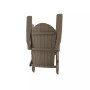 3-Piece Outdoor Adirondack Chair with Ottoman and Side Table Set