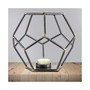 American Art Decor Geometric Tealight Candle Holder Hexagonal Table Top Sculpture