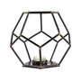American Art Decor Geometric Tealight Candle Holder Hexagonal Table Top Sculpture