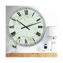 Sage Flowers Oversized Cottage Wall Clock - 36" x 28" x 1"
