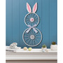 Metal Easter Wheel Bunny Yard Stake or Wall Decor, 38"