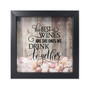 Black Shadow Box Wine Cork Holder - 10" x 10"