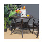 36'' Patio Round Dining Bistro Table Cast W/2'' Umbrella Hole