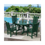 5 Piece Outdoor Patio Dining Set Outdoor Round Table and Armchair Set