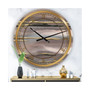 Modern Glam Oversized Metal Wall Clock