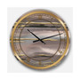 Modern Glam Oversized Metal Wall Clock
