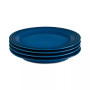 4 Piece 8.5" Stoneware Salad Plate Dish Set