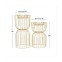 by Cosmopolitan Glam Candle Holder, Set of 2