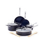 Hard Anodized Ceramic Nonstick 10 Piece Cookware Set