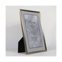 Antique Brass Picture Frame - Bead Border Design - 8" x 12"
