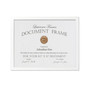 White Wood Certificate Picture Frame - Gallery Collection - 8.5" x 11"